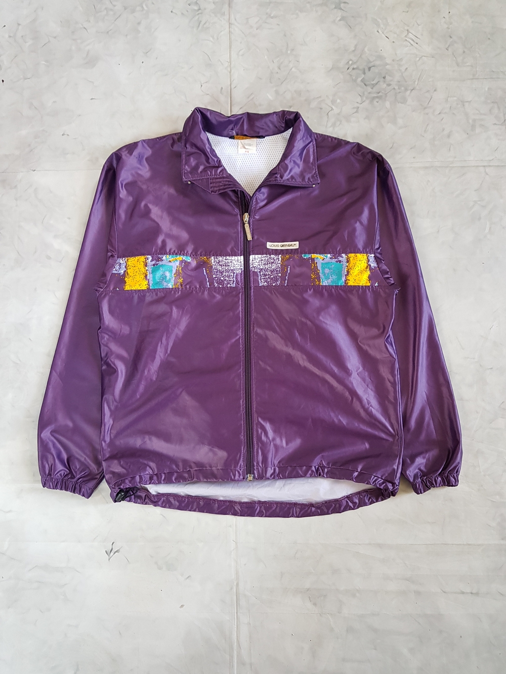 Vintage 90s Packable Louis Garneau Lightweight Windbreaker